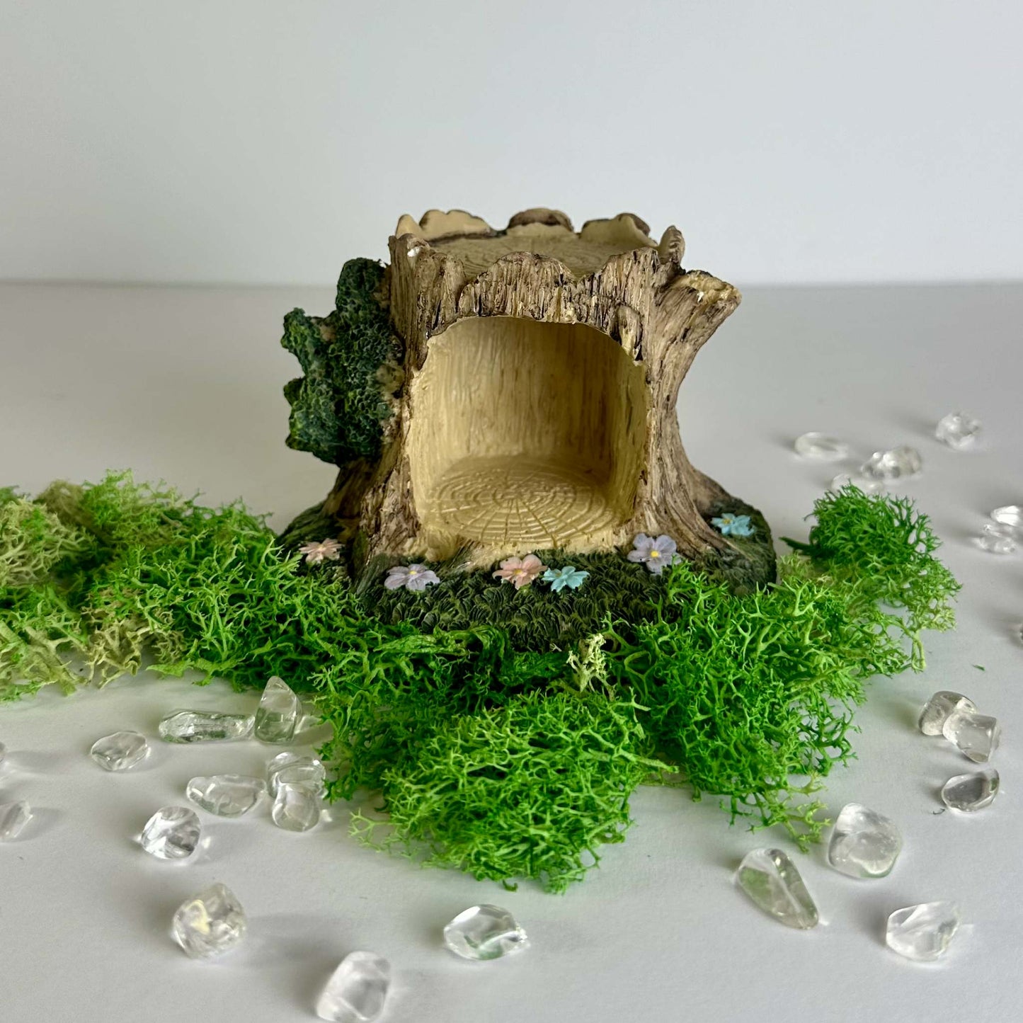 Fairy Garden Tree Trunk House