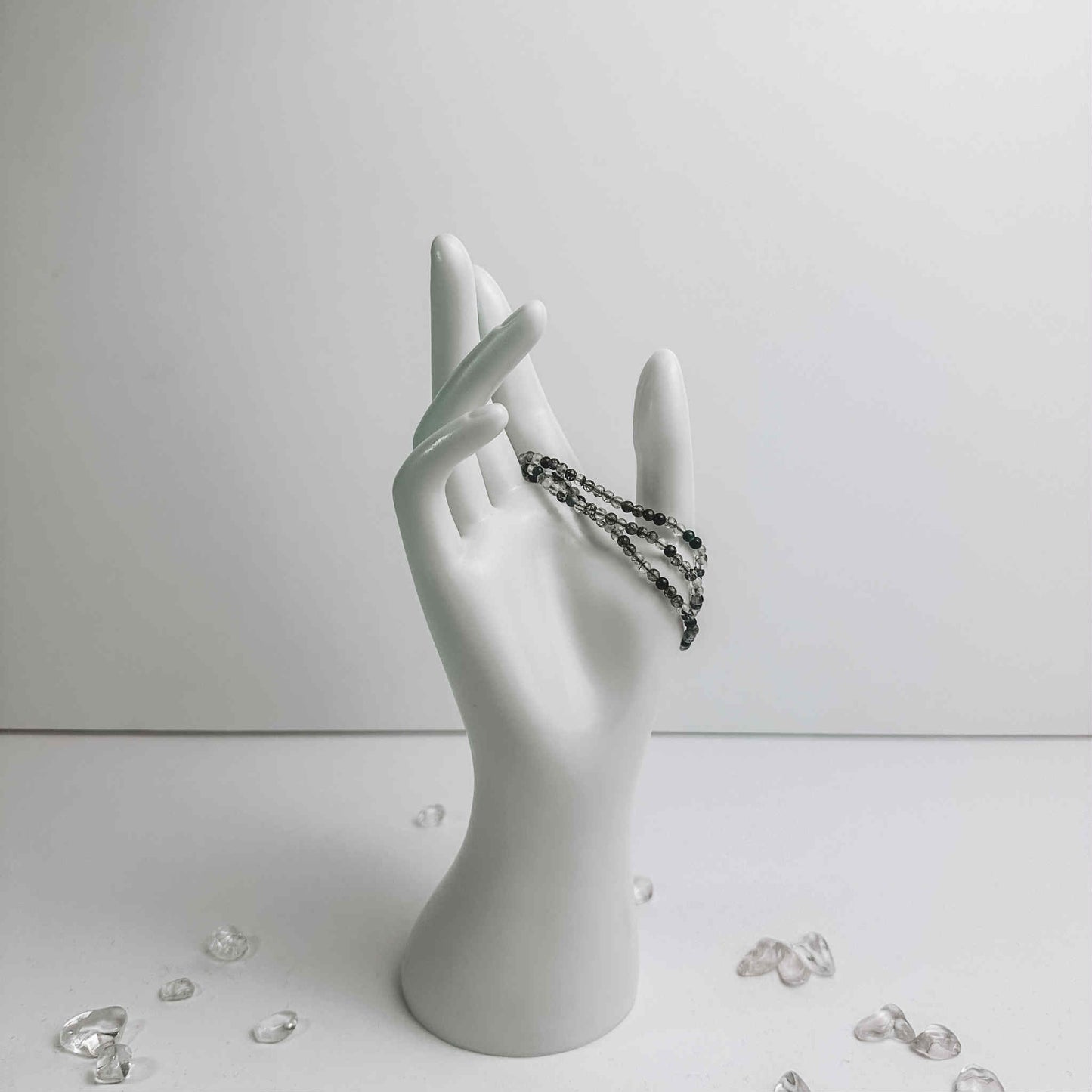 Bracelets - Tourmalinated quartz