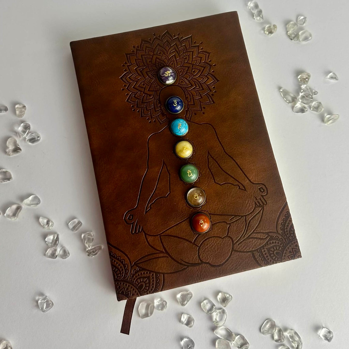 7 Chakra Leather Journal