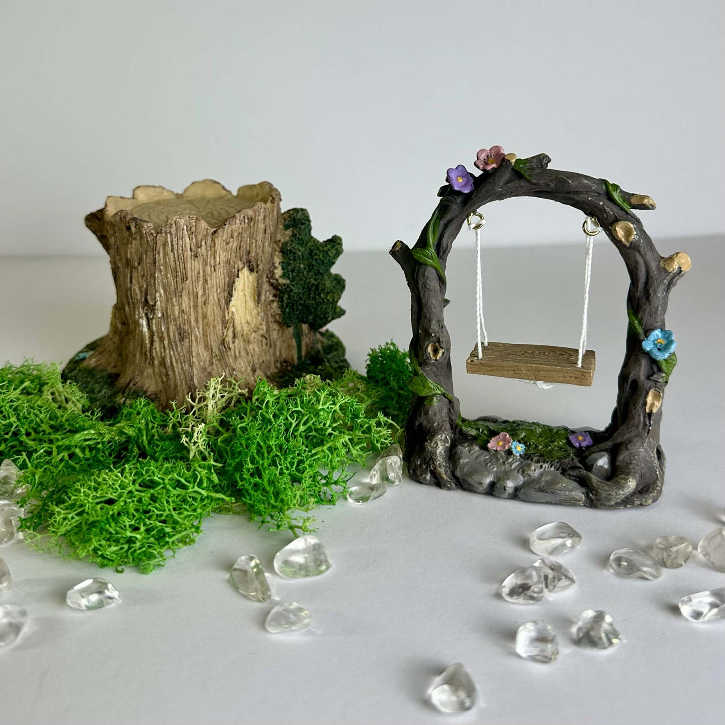 Fairy Garden Flower Playground Swing