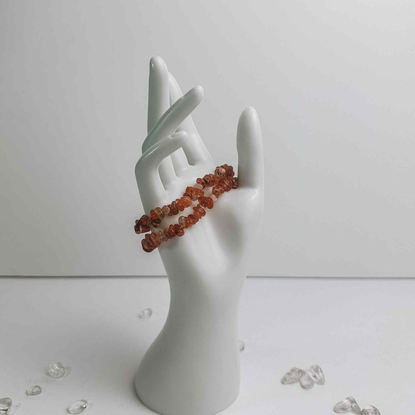 Crystal Chip Bracelet - Carnelian