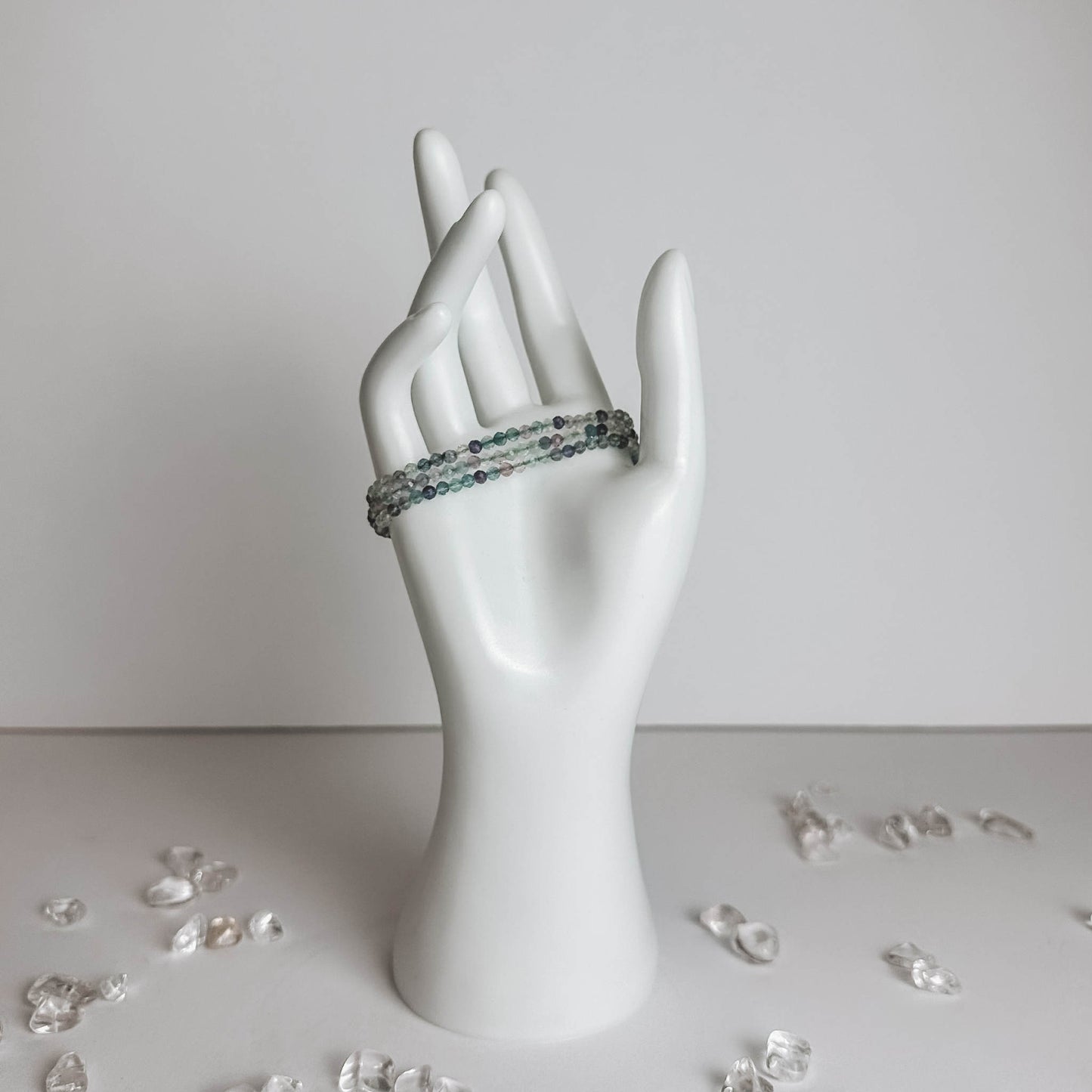 Facet Bracelet - Rainbow Fluorite