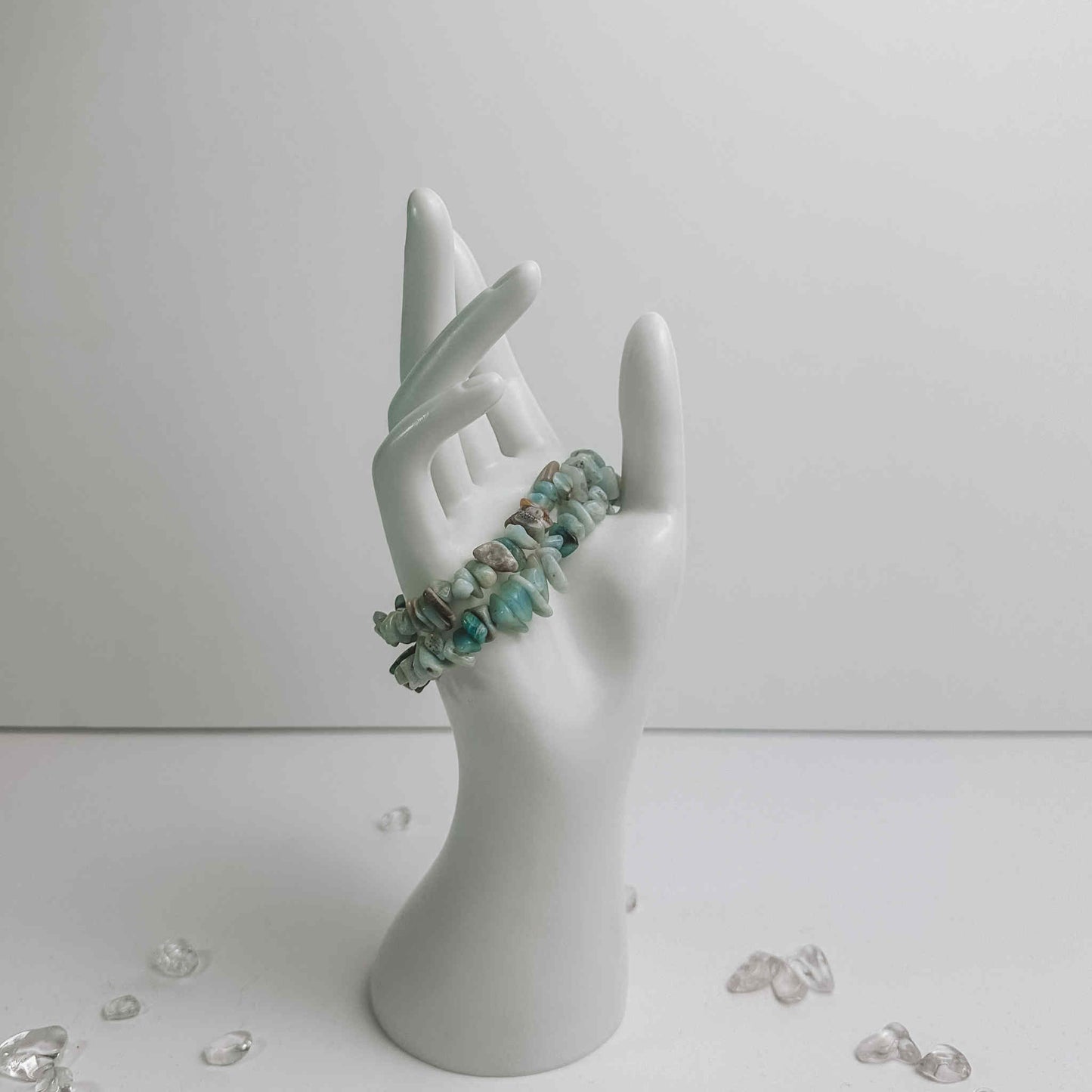 Crystal Chip Bracelet - Caribbean Calcite