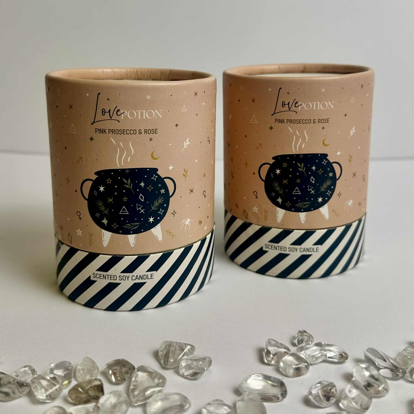 Love Potion Scented Soy Candle - Pink Prosecco & Rose