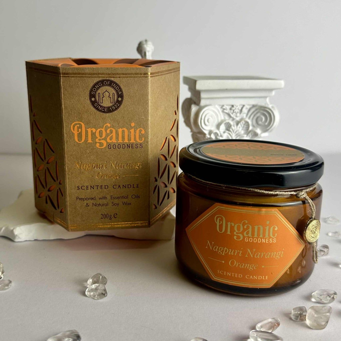 Song of India - Organic Soy Candle - Orange