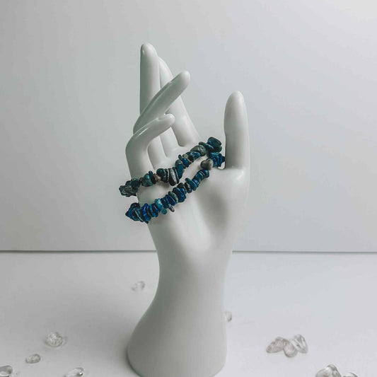 Crystal Chip Bracelet - Lapis Lazuli