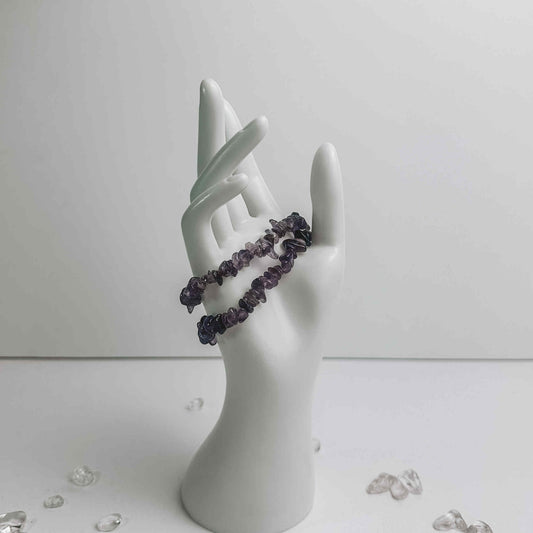 Crystal Chip Bracelet - Amethyst