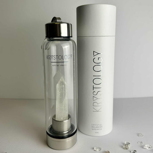 Crystal Drink Bottle - Clear Quartz