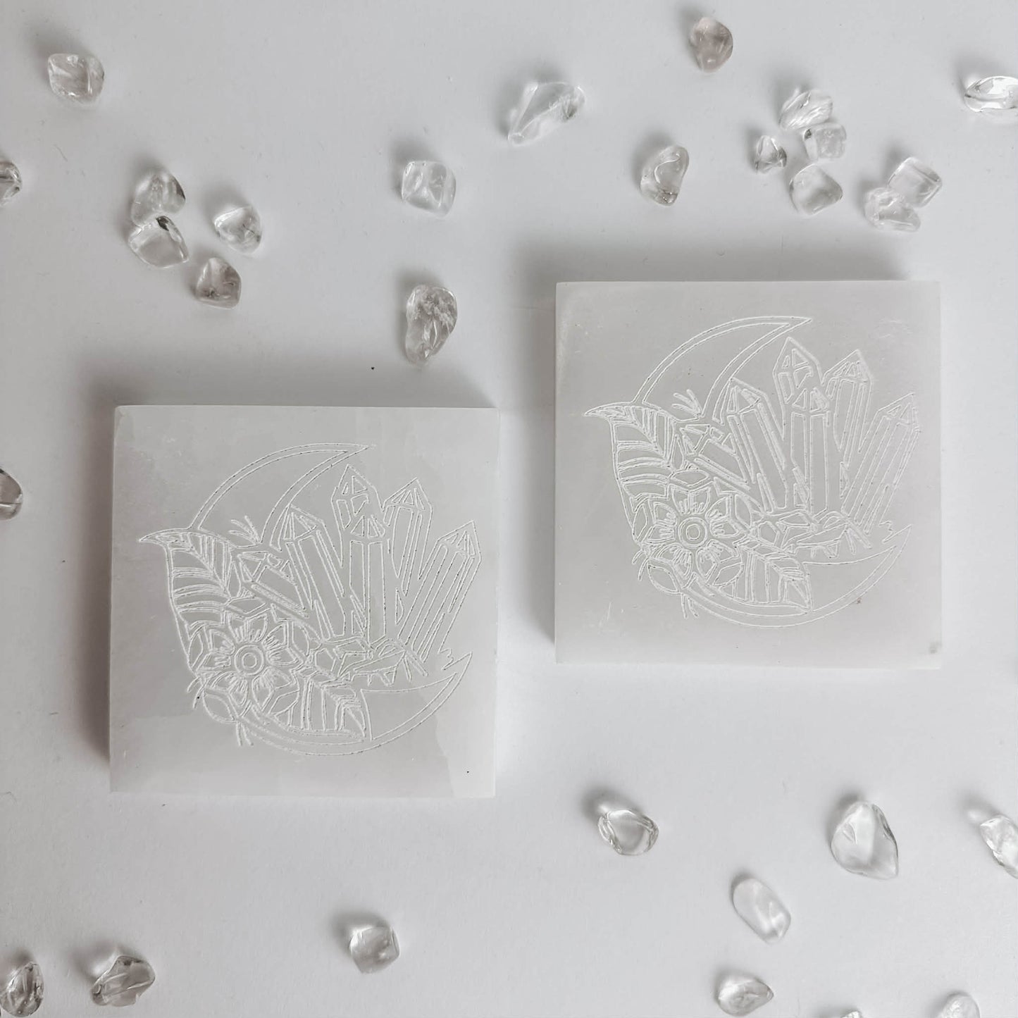 Selenite - Crystal Etch Charging Plate