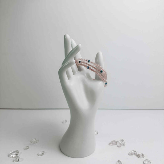 Bracelets - Evil Eye/Rose Quartz