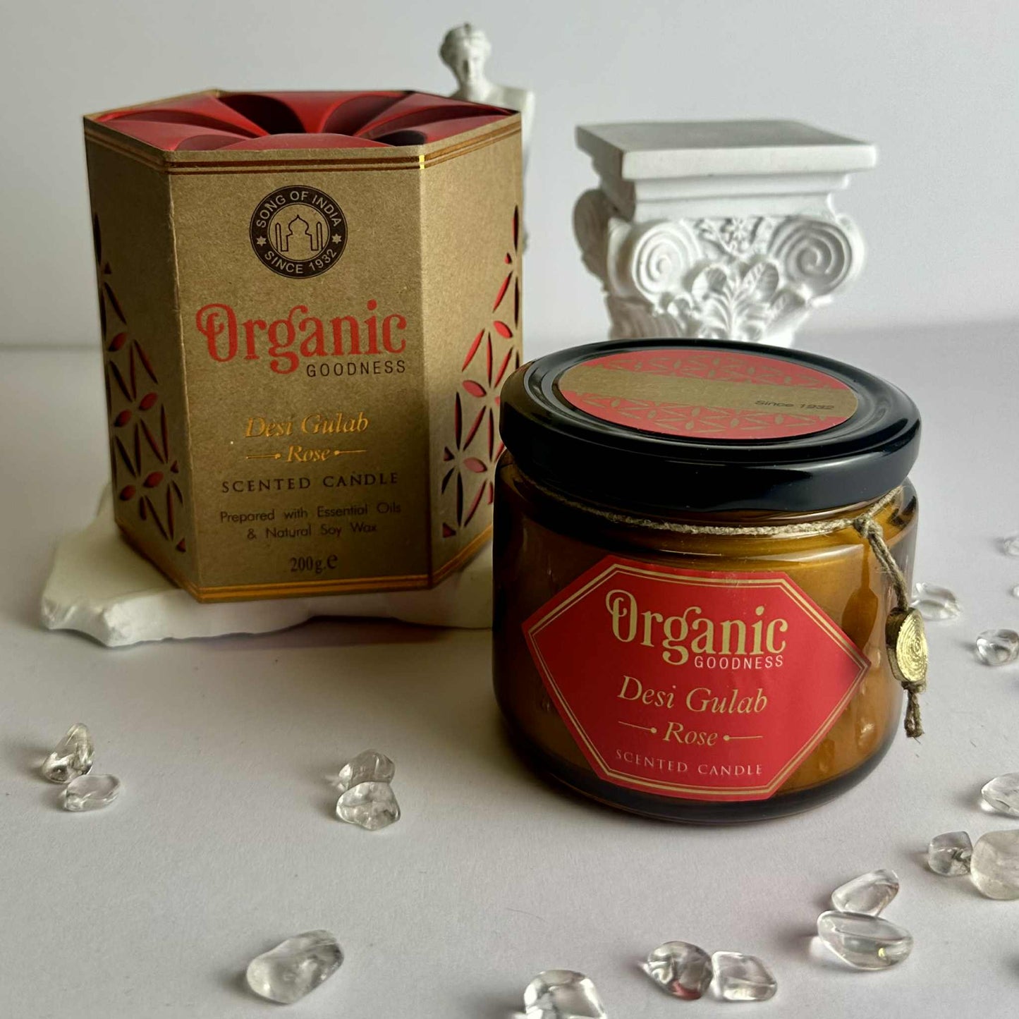 Song Of India - Organic Soy Candle - Rose