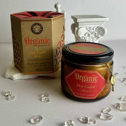 Song Of India - Organic Soy Candle - Rose