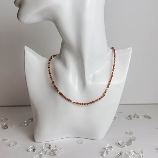 Facet Necklace - Carnelian