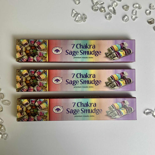 Incense Green Tree 7 Chakra Sage Smudge