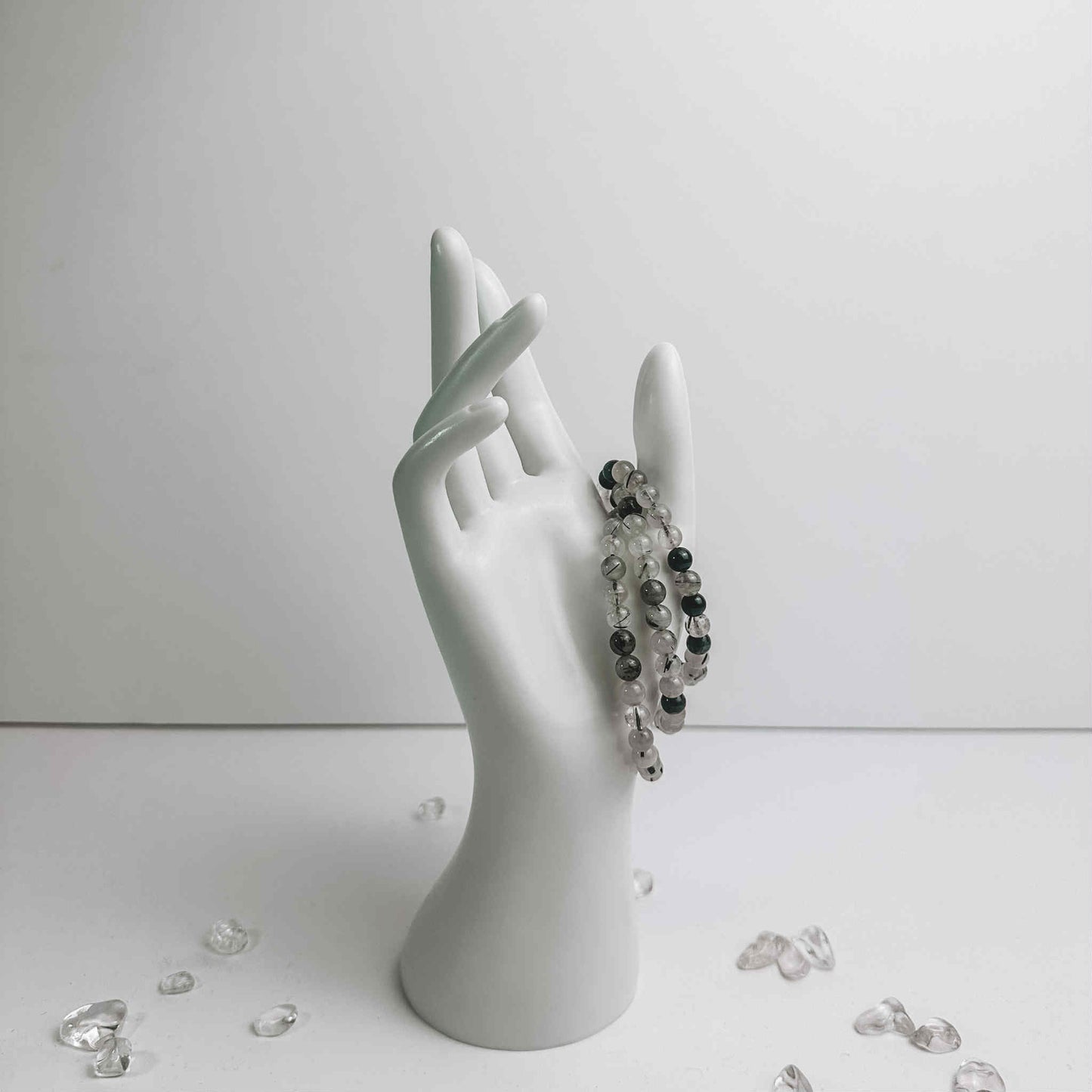 Bracelets - Tourmalinated quartz