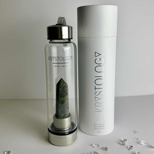 Crystal Drink Bottles - Blood Stone