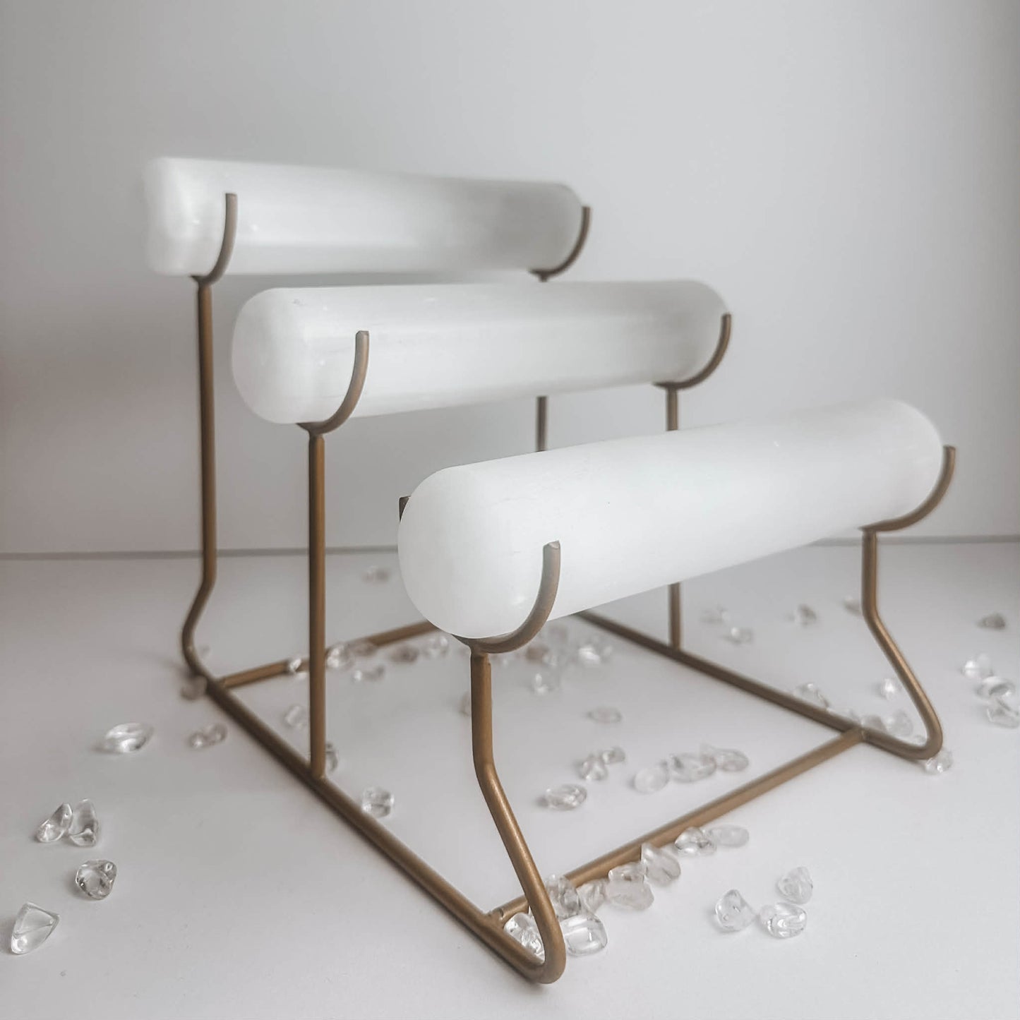 Selenite - Triple Bracelet Stand