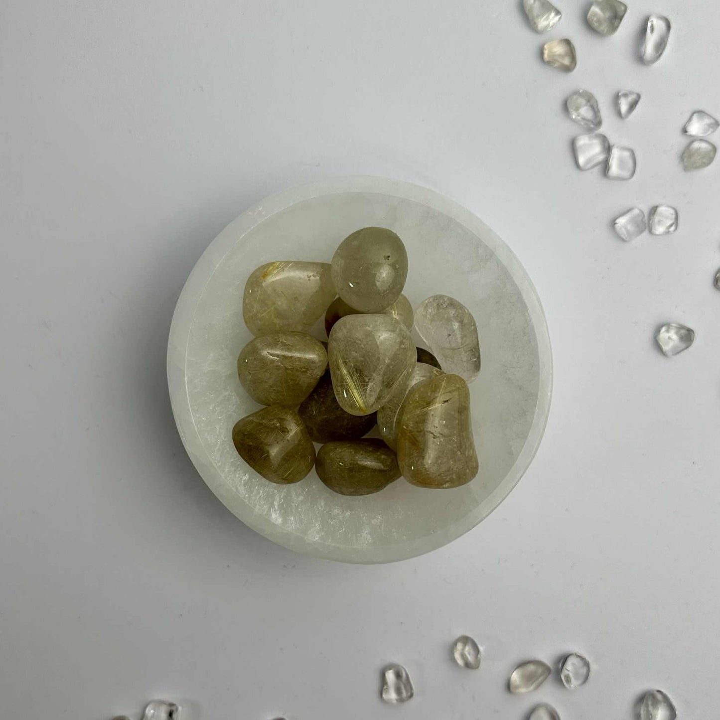 Tumble Stones - Rutilated Quartz