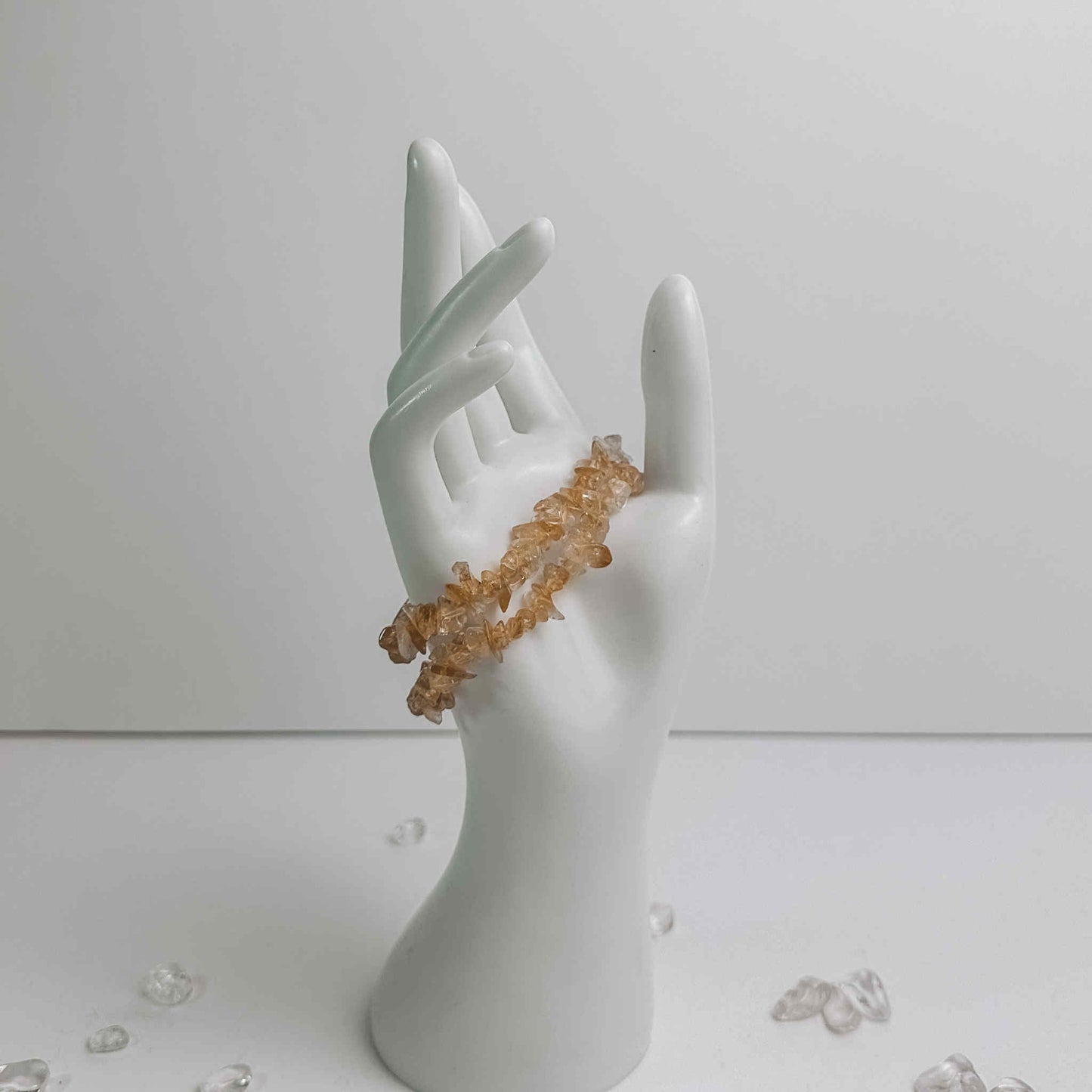 Crystal Chip Bracelet - Citrine