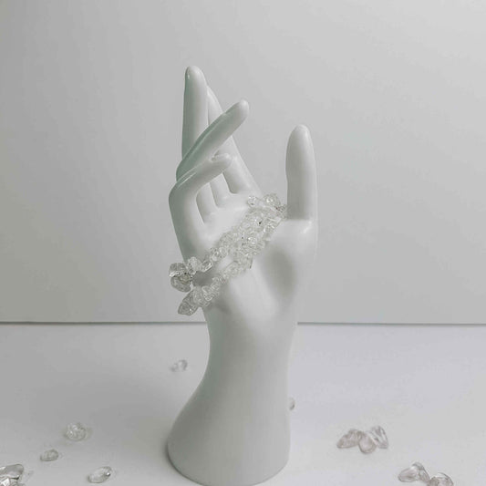 Crystal Chip Bracelet - Clear Quartz