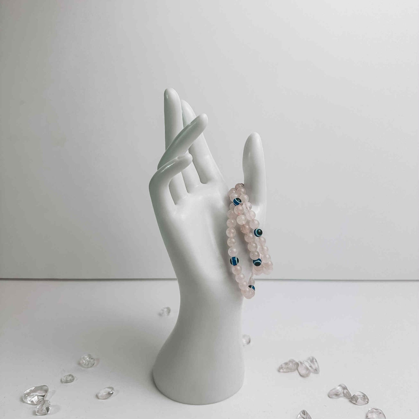 Bracelets - Evil Eye/Rose Quartz