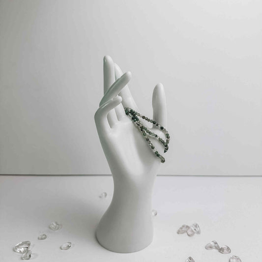 Facet Bracelet - Moss Agate