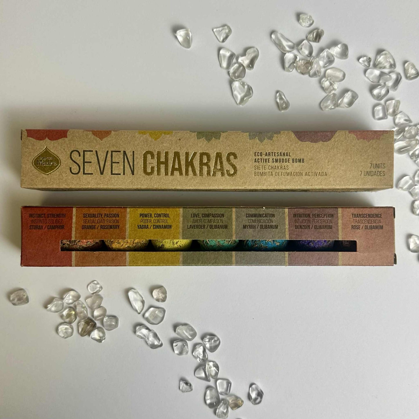Seven Chakras Smudge Bombs