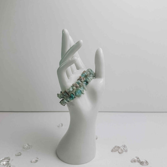 Crystal Chip Bracelet - Caribbean Calcite