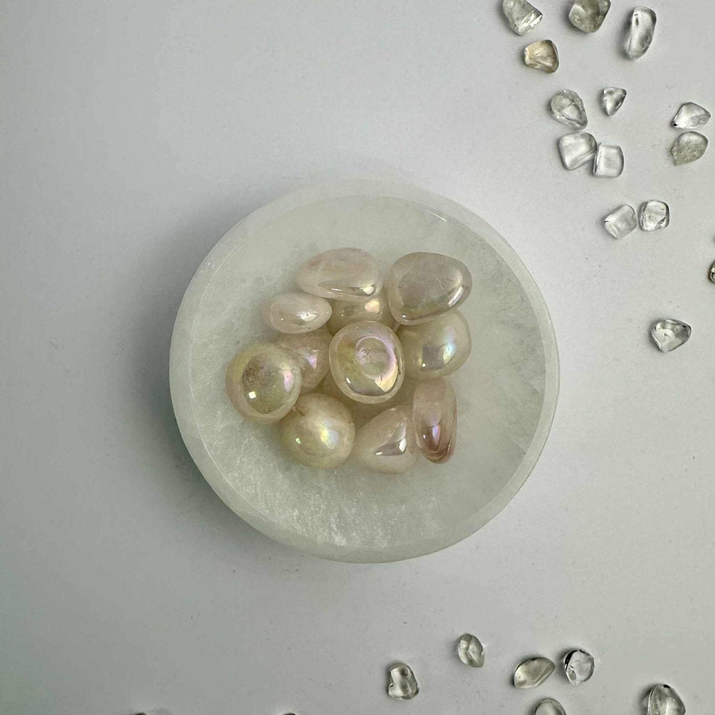 Tumble Stones - Aura Rose Quartz